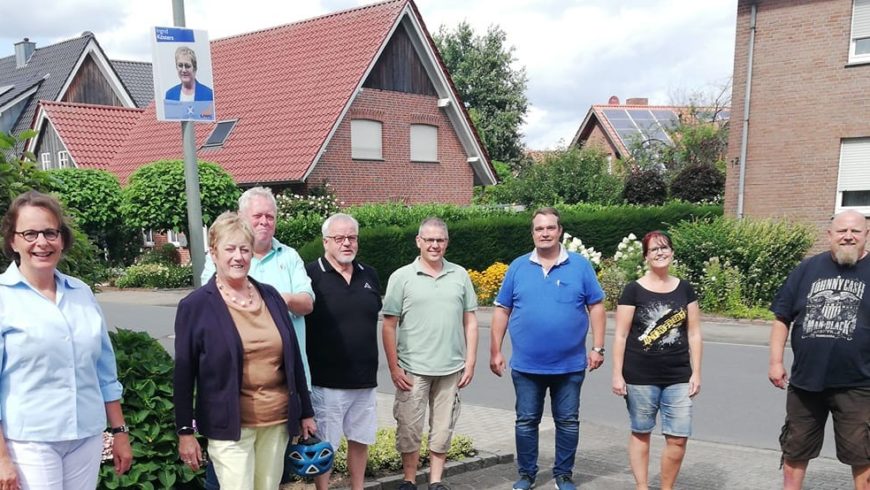 Fahrradtour der UWG Gescher mit Bürgermeisterkandidatin Anne Kortüm